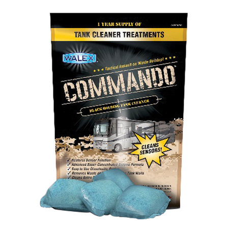 WALEX Walex CMDOBG Commando Black Holding Tank Cleaner - 4 Pack CMDOBG